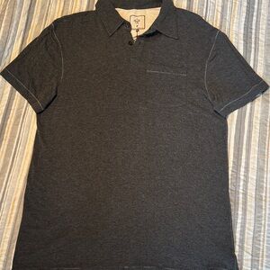 Prana Breathe Charcoal Polo Shirt